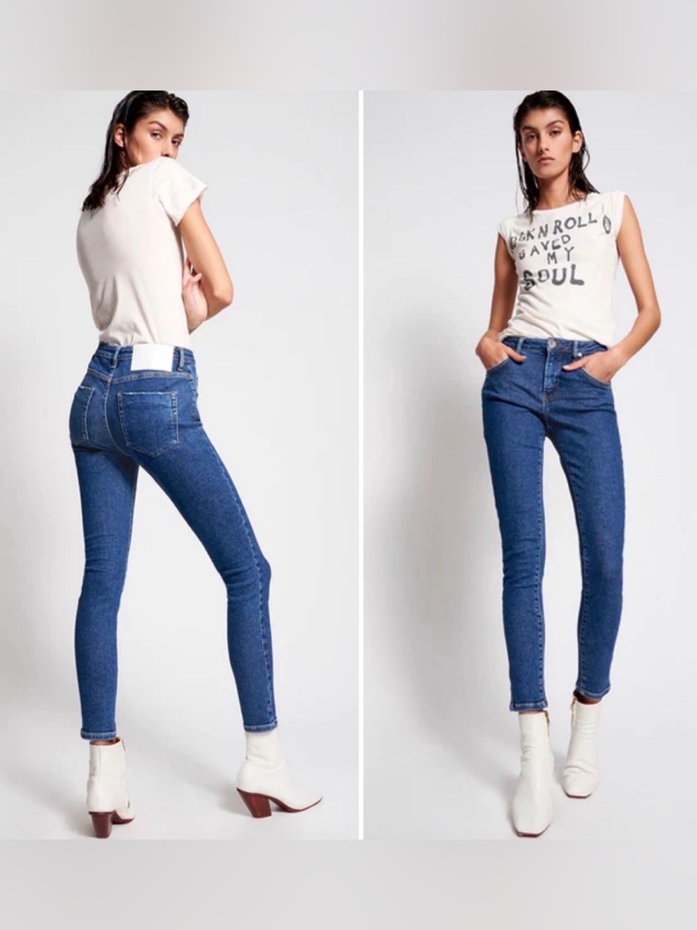 One Teaspoon High-Waist Skinny Jean — "Preachers", Yoke Detail - Picture 2 of 10